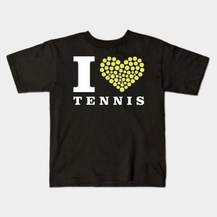 I Love Tennis Kids T-Shirt